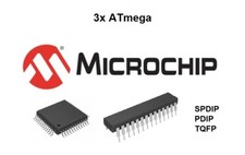 ⚡ 3x Microchip Microcontrollers: ATmega - SPDIP / TQFP: NEW ⚡