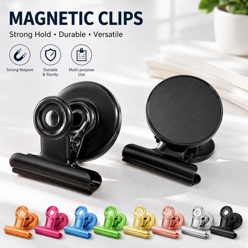 Magnetic bulldog clips - magnetic,