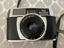 Vintage Halina Paulette Electric 35mm Camera with Anastigmat 1:2.8 F=45mm Lens