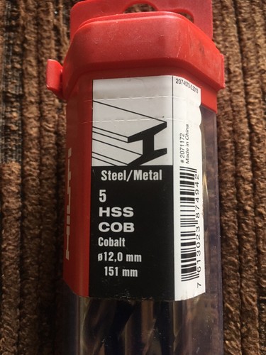 Brand new steel hilti hss - steel,