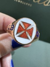 9ct Gold Knights Templar Cross