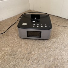 AZATOM HOME HUB FM RADIO BLUETOOTH APPLE IPOD IPHONE DOCKING STATION ALARM CLOCK