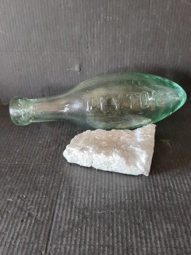 Victorian torpedo clear glass - torpedo,