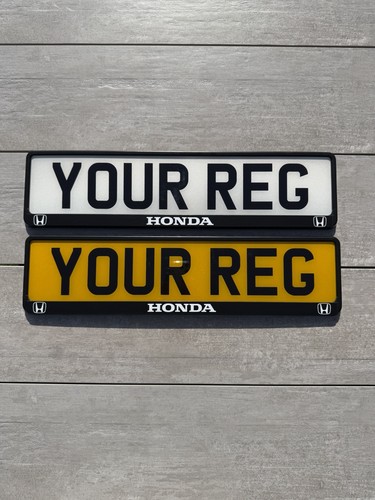 Honda number plate - number, x2