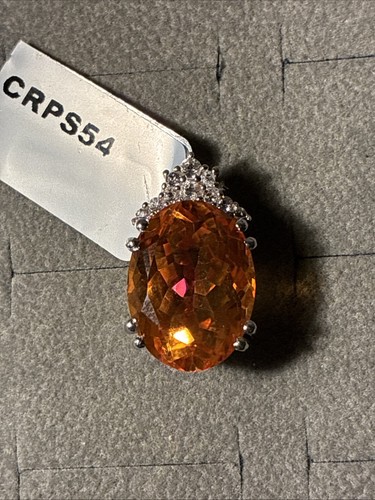Padparadscha quartz and - quartz, white