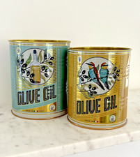 Set of 2 Olive Oil Vintage