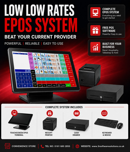Complete retail epos system - complete,