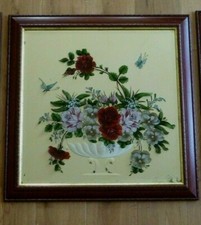 Vintage Painted Square Mirror