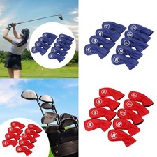 9Pcs Golf Iron Head Covers