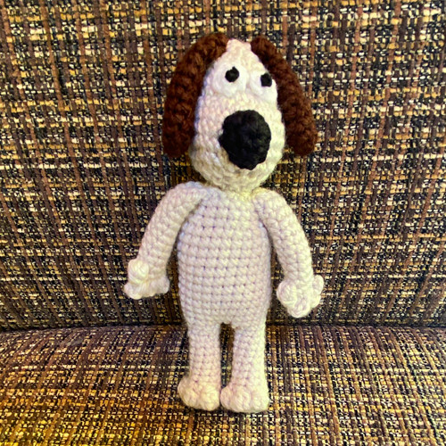 Handmade gromit crochet dog - handmade,