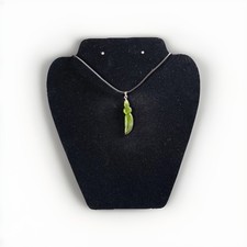 Green Amber leaf shape