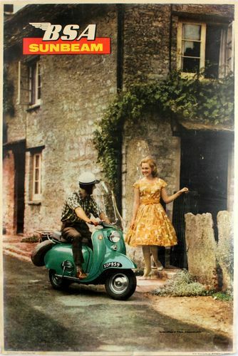 Vintage bsa sunbeam scooter - sunbeam,