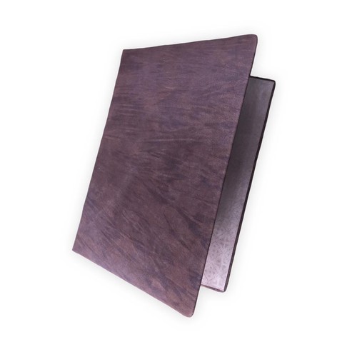 Brown natural leather folder