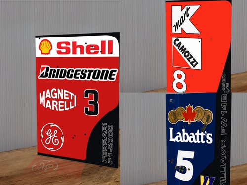 Rear wing artwork ferrari - rear,