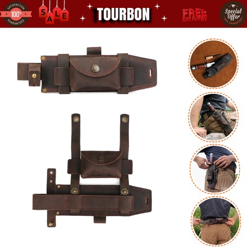 Tourbon leather scout knife - scout,