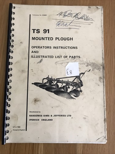 Ts91 mounted plough - mounted,
