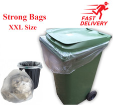 Strong Outdoor Wheelie Bin Liners Waste Bin Bags Refuse Scaks Fits Bins XXL Size