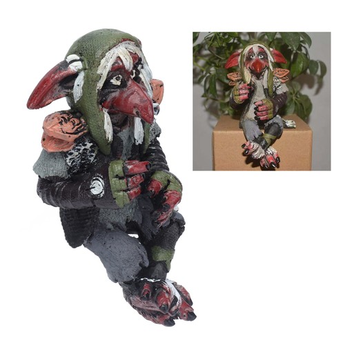 Resin statue garden big goblin - garden,