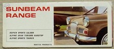 SUNBEAM Car RANGE Sales Brochure 1964-65 #1118/H RAPIER & ALPINE SPORTS GT