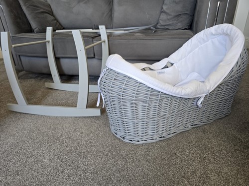 Grey wicker oval - wicker,
