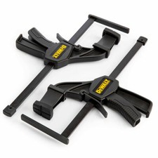 2 x Dewalt DWS5026 One Handed Plunge Saw Guide Rail Table Quick Grip Hand Clamps