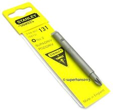 New 131B GENUINE Stanley Yankee Screwdriver PZ2 5812 Bit NO 2 Pozidrive 131