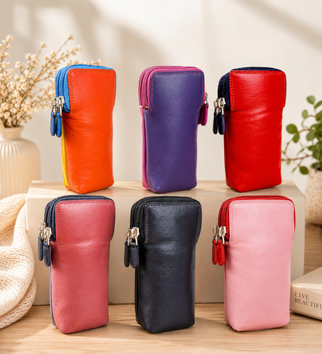 Soft leather double - double, glasses