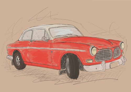 Vintage car 60s 70s volvo - 60s,