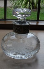 Royal Brierley ‘Honeysuckle’ Perfume Scent Bottle & Original Stopper 11.5cm Tall
