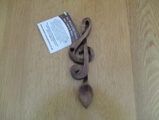 Welsh Wooden Love Spoon - Treble Clef Symbol