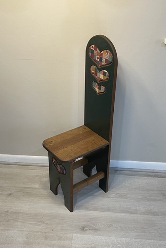 Vtg country high back wood - vtg,