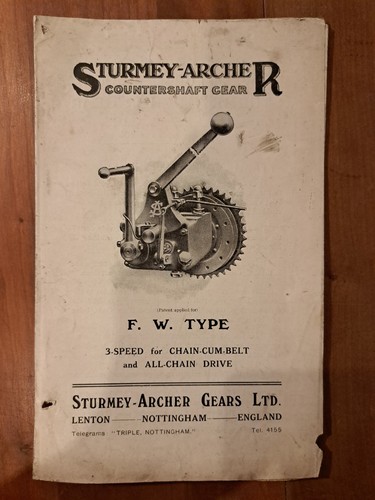 Sturmey archer 1926 f - 9.9,