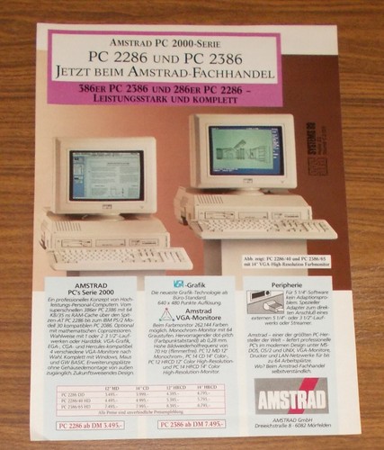 Rare advertising amstrad - rare, pc
