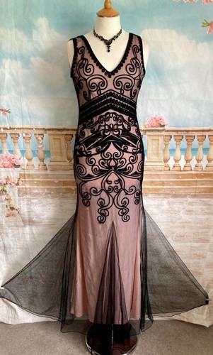 Gatsby maxi dress black - maxi,