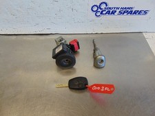 Renault Clio Lock Kit 3 06-12 1x key ignition barrel transponder door barrel