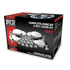 Trux THUB-C3 Wheel Accessories   Hub Cap Kit, Front & Rear, Stainless Steel