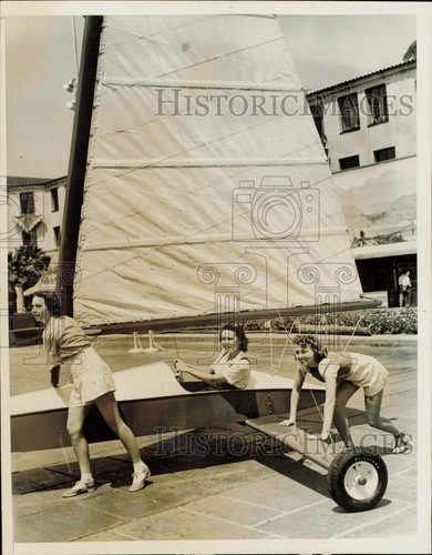 1940 press photo land yacht - photo,