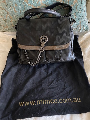 Mimco leather crossover - leather,