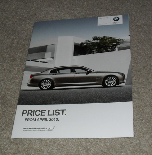 Bmw series prices - bmw, brochure