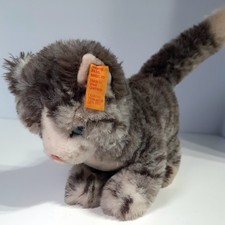 Steiff Gray Tabby Cat Plush