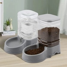 3.8L Automatic Pet Feeder Large Cat Dog Food Dispenser/Water Fountain Drink Bowl