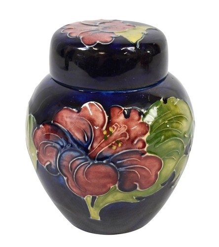 Moorcroft hibiscus flower - hibiscus,