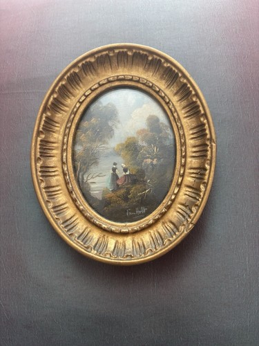 Van holt antique miniature oil - holt,