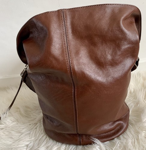 Zara brown leather bucket - brown,