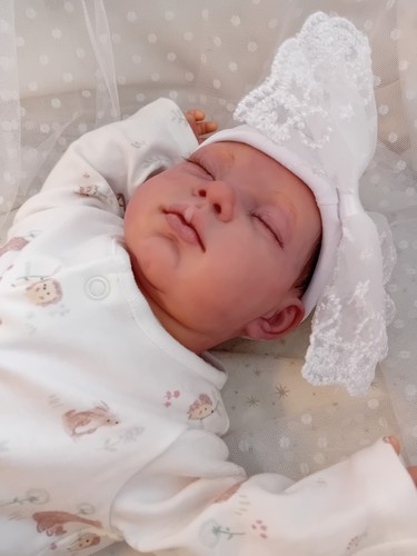 Reborn baby girl doll - ,, closed