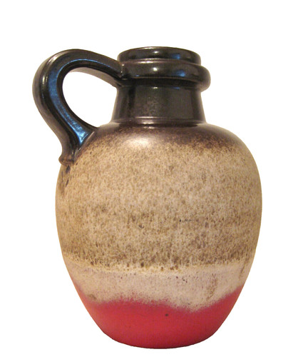 1960s fat lava vase pottery - fat,