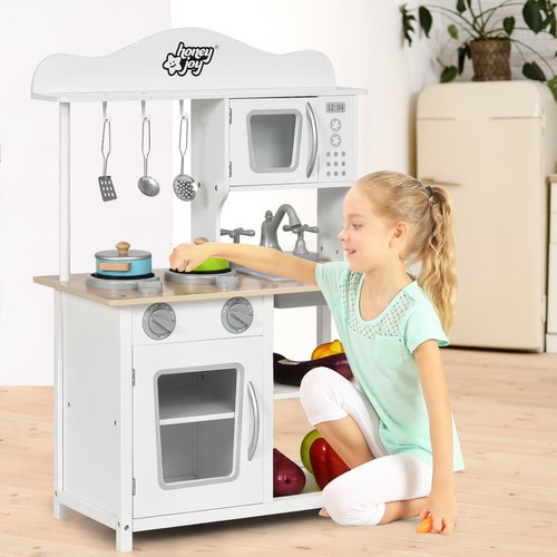 Wooden pretend play kitchen - play,