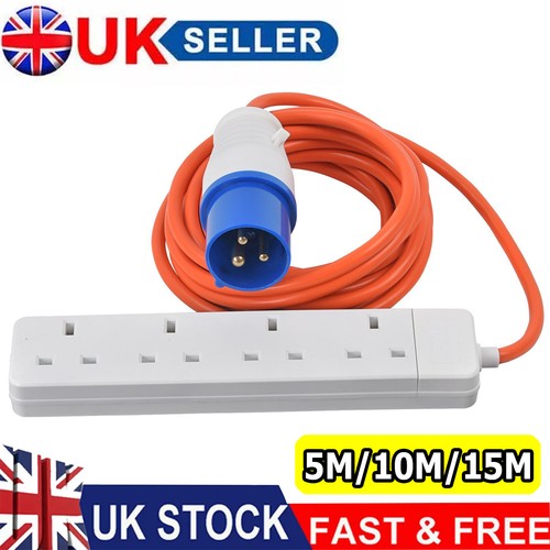 Camping mains electric hook - camping, up
