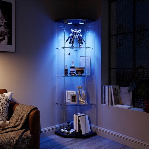 Glass display cabinet corner - cabinet,