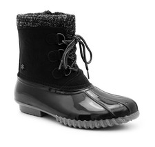 Womens Ankle Wellies Lace Zip